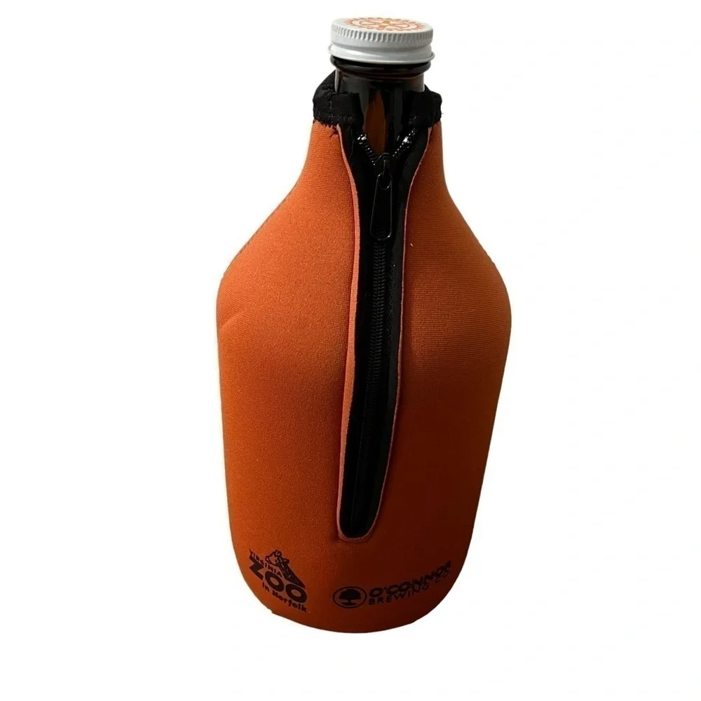 Virginia Zoo Growlfest Growler & Growler Koozie Cover Grin & Bear It 2020